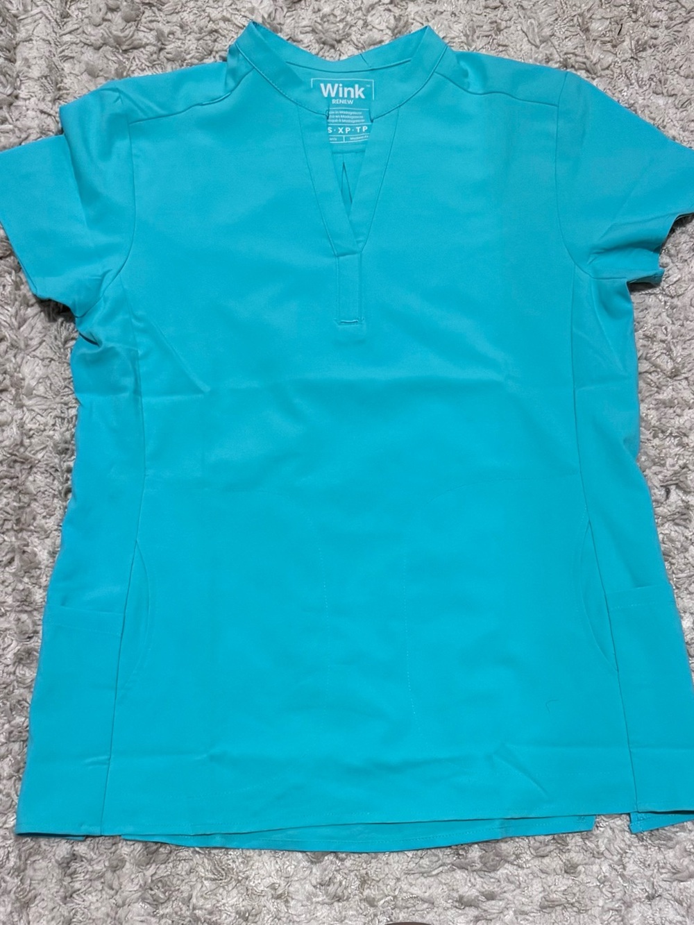 Wink Teal Short Sleeve V-Neck Medical Top